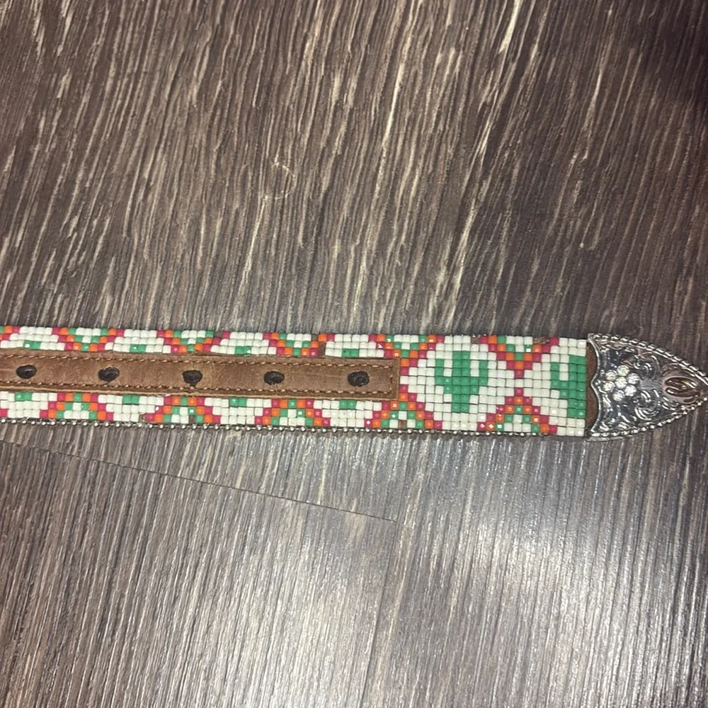 Angel Ranch Girls beaded rhinestone cactus western cowgirl farm belt